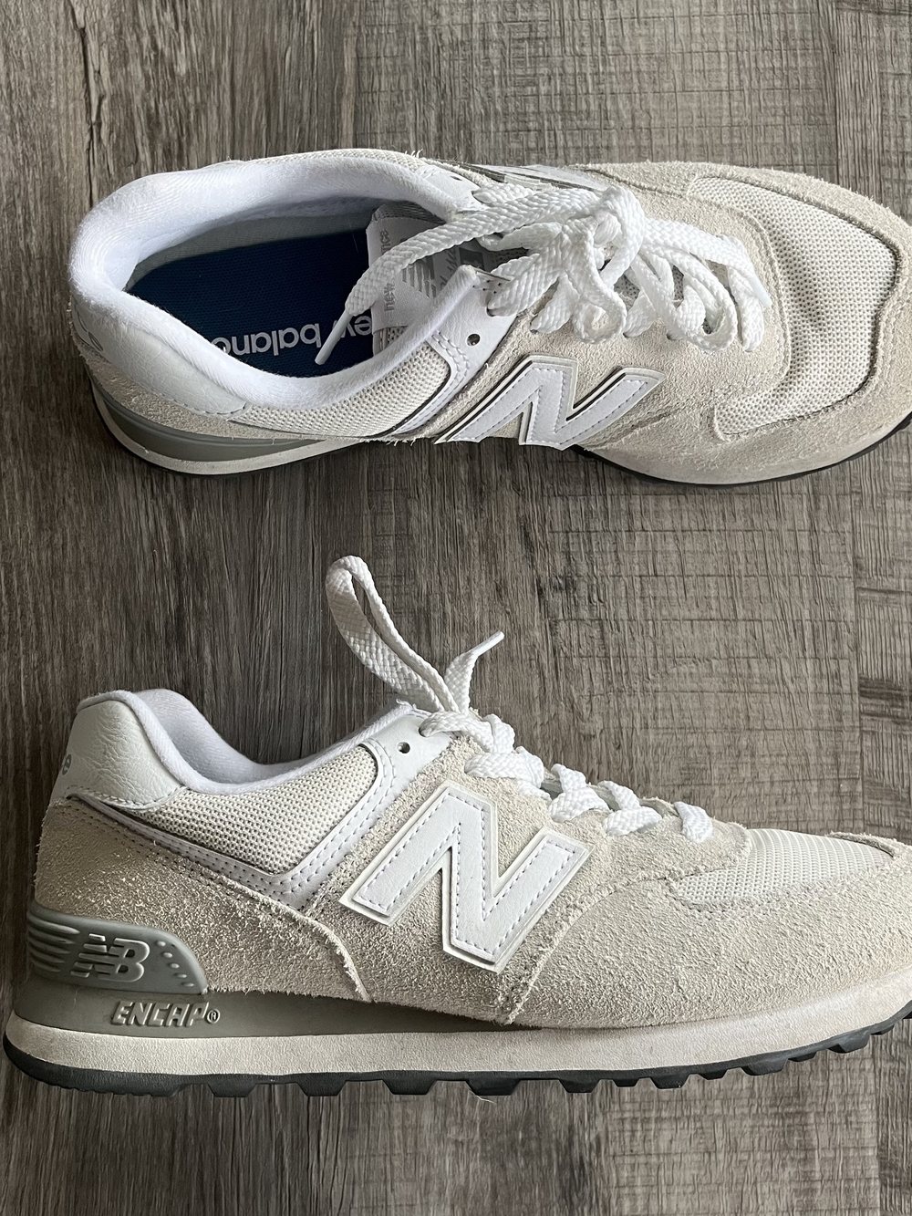 New Balance Sneakers White & Beige US 9.5 Women's